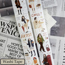 6cm*108cm Shadows Of Time Die Cutting Washi/PET/Fog PET Tape