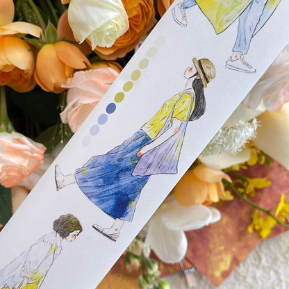 Whole Roll 6cm*10m Congcong Die Cutting Washi/PET/Fog PET Tape for journaling, scrapbooking and collage