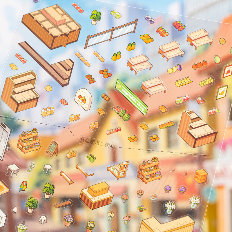 Food Supermarket Series 3D Sticker for journaling, scrapbooking and collage