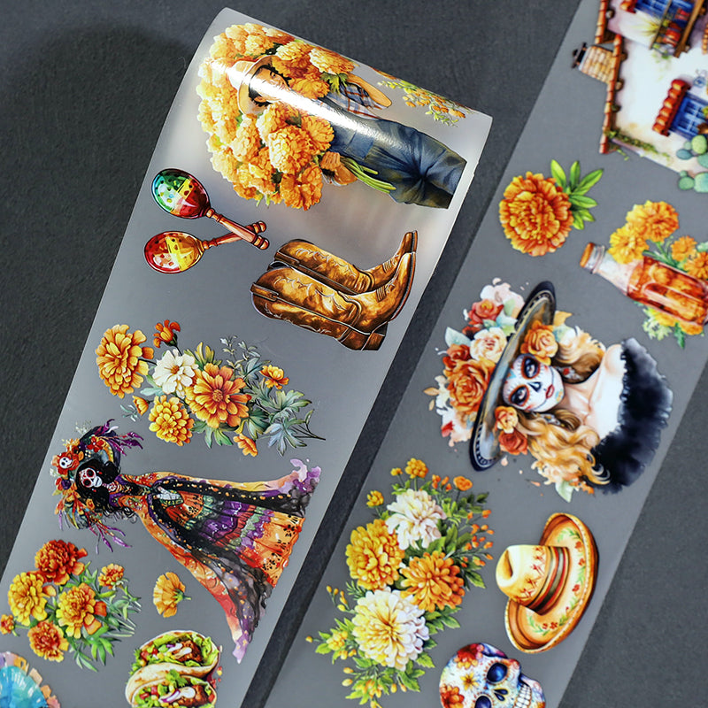 Return Dust Light Fog PET Tape featuring light designs for journaling, scrapbooking and collage