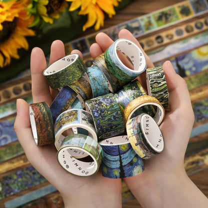 Van Gogh Fragment Series Washi Tape Set for journaling, scrapbooking and collage
