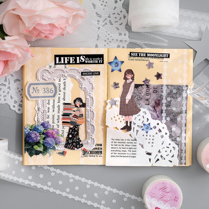 Lace Markings Series Flash Sand PET Tape