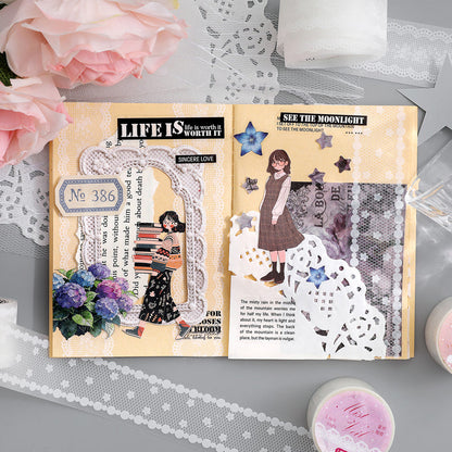 Lace Markings Series Flash Sand PET Tape