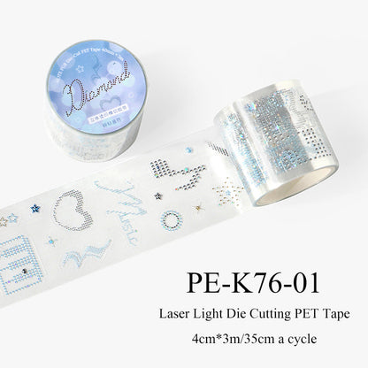 Diamond Declaration Series Laser Light Die Cutting PET Tape
