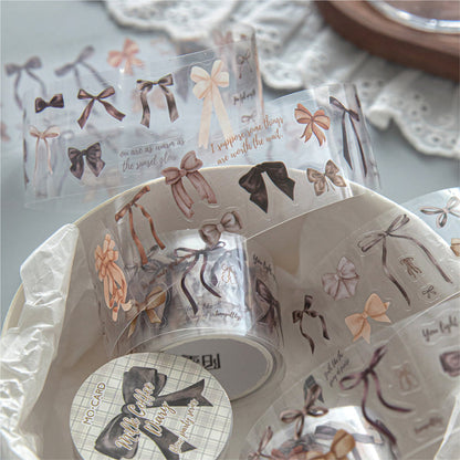 Bow Party Series Die Cutting PET Tape featuring party designs for journaling, scrapbooking and collage