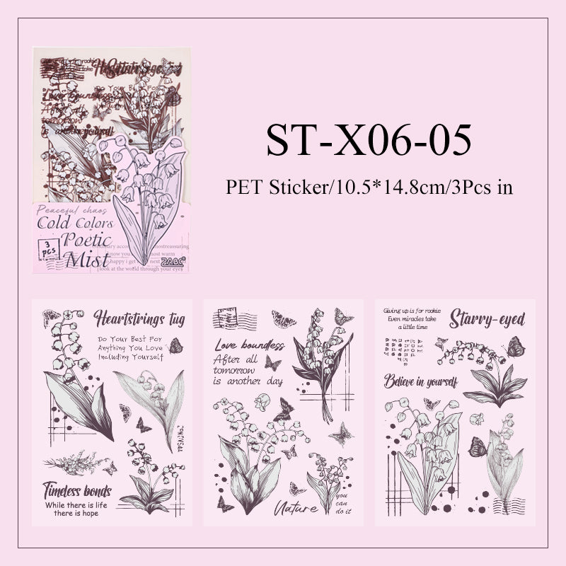 Flower language poetic Sticker