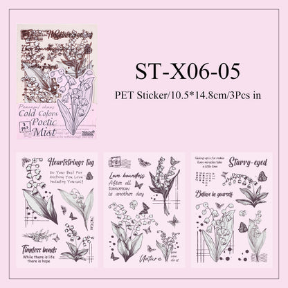 Flower language poetic Sticker