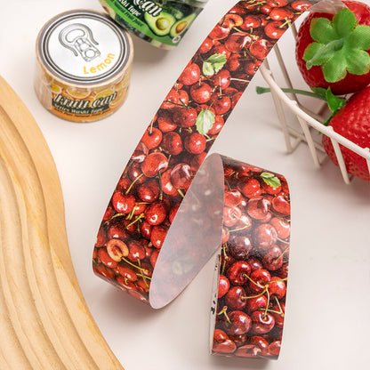 Fruit Canned Food Series Washi Tape featuring fruit designs for journaling, scrapbooking and collage