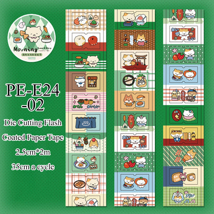 Mega Cute Series Die Cutting Flash Coated Paper Tape