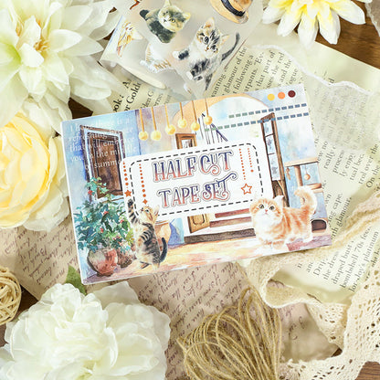 Xiao mi playful Die Cutting Fog PET Tape Set for journaling, scrapbooking and collage