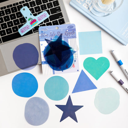 Star Pattern Dyeing Series Sticker featuring star designs for journaling, scrapbooking and collage