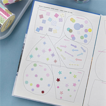 Polka Dot Control Series Die Cutting Flash Synthetic Paper Tape featuring dot designs for journaling, scrapbooking and collage