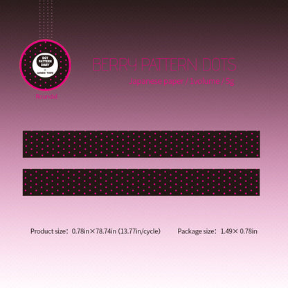 Dot Pattern Diary Series Washi Tape