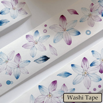Whole Roll 5cm*5m Rainbow Orchid Washi/PET Tape