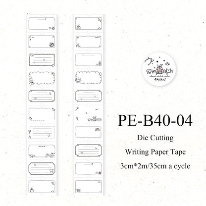 Sweetheart Imprint Series Die Cutting Writing Paper Tape