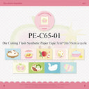 Tea Room Tour Series Die Cutting Flash Synthetic Paper Tape