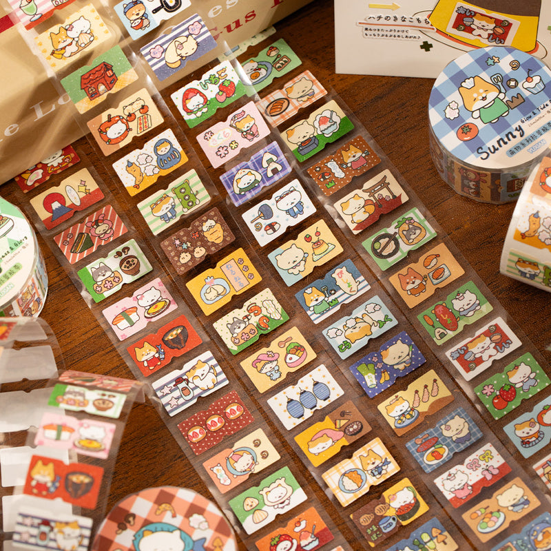 Mega Cute Series Die Cutting Flash Coated Paper Tape for journaling, scrapbooking and collage