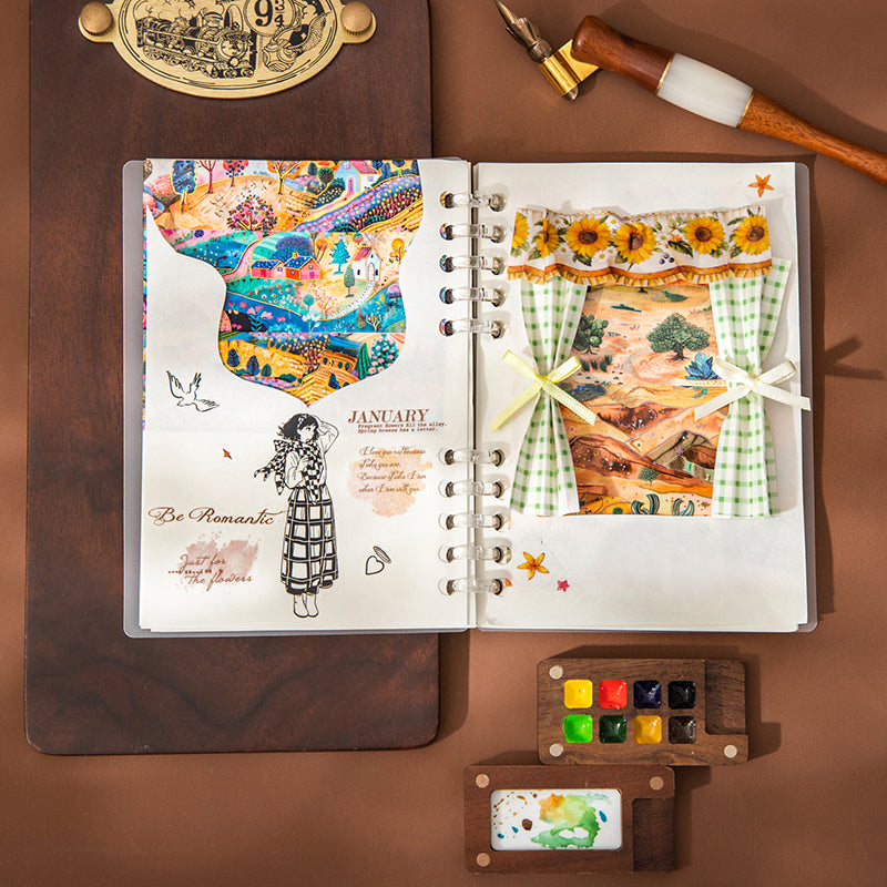 Phantom Chronicles Series Gold Stamping Washi Tape featuring old, and gold designs for journaling, scrapbooking and collage