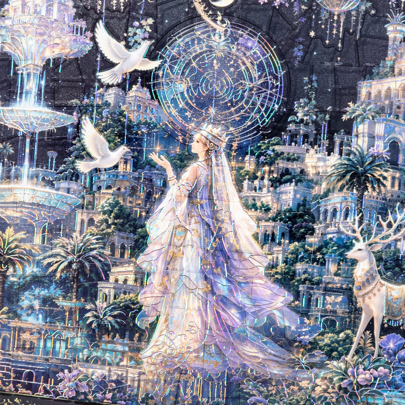 Lost Palace Series 3D Sticker featuring lace designs for journaling, scrapbooking and collage