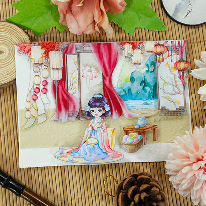 Recognizing flowers Shell Light PET Tape featuring flower, and light designs for journaling, scrapbooking and collage