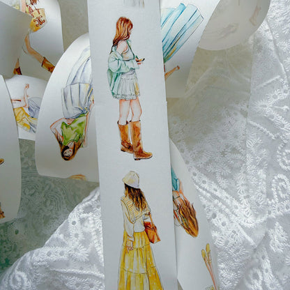 5cm*166cm Lemon Sea Salt Die Cutting Washi/PET/Fog PET Tape