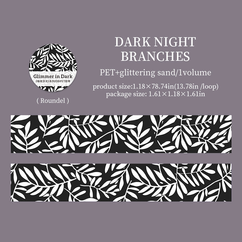 Dark Night Glitter Series Flash Sand PET Tape