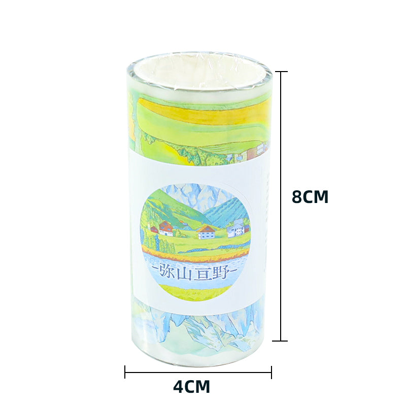 Mountains Stretch PET Tape for journaling, scrapbooking and collage