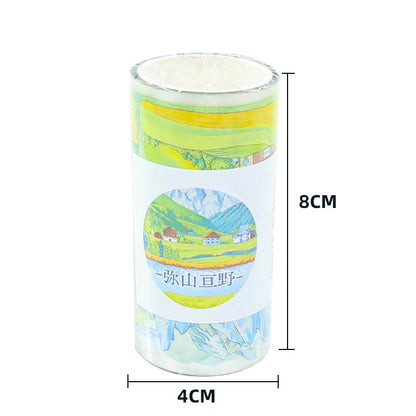 Mountains Stretch PET Tape for journaling, scrapbooking and collage