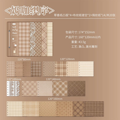 Material paper-star flower secret language Material Paper