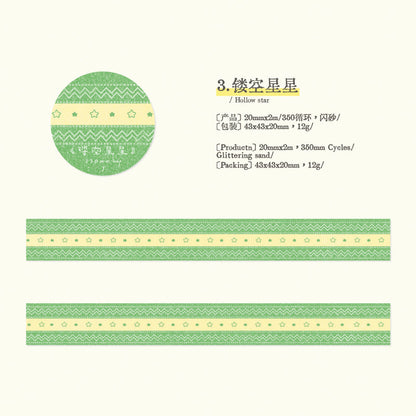Penny Amusement Park Series Flash Sand Synthetic Paper Tape