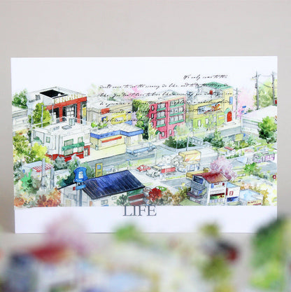 6cm*100cm Urban Scenery PET Tape for journaling, scrapbooking and collage