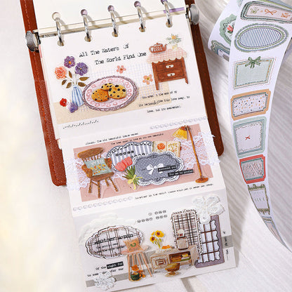 Tag Agglutination Series Die Cutting Writing Paper Tape for journaling, scrapbooking and collage