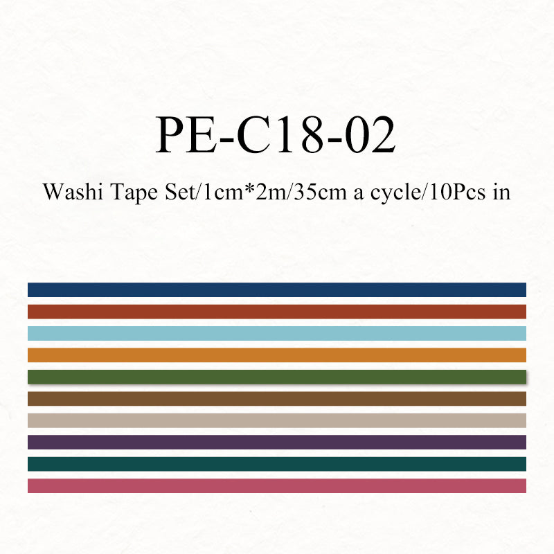 Basic Life Series Washi Tape Set