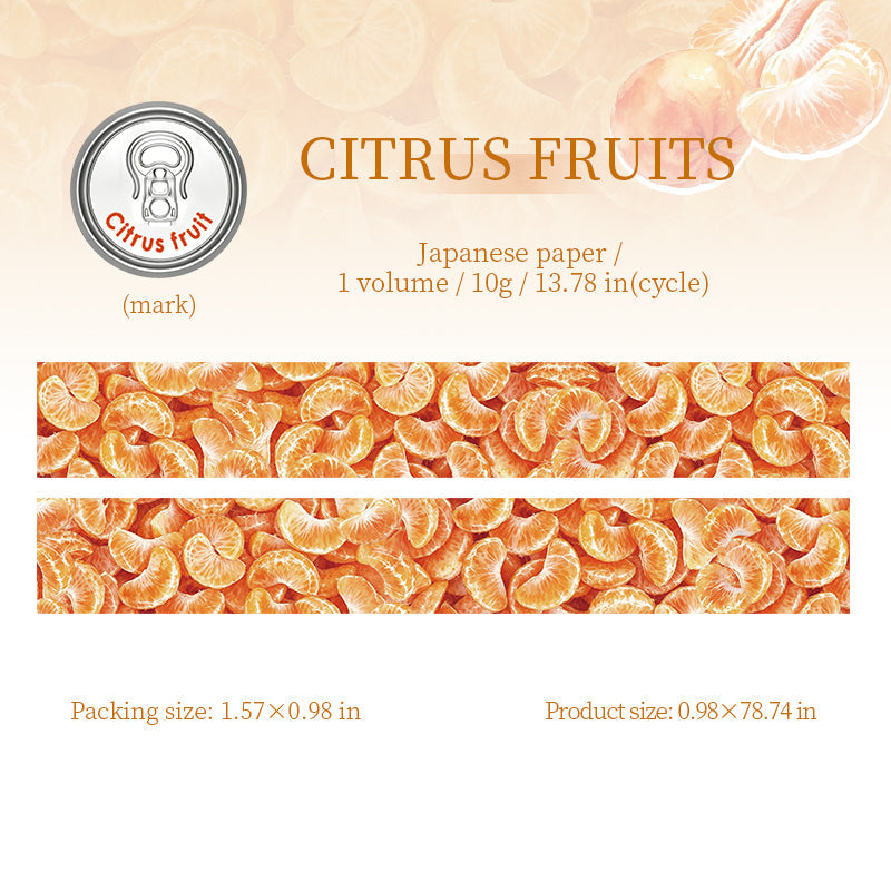 Fruit Canned Food Series Washi Tape