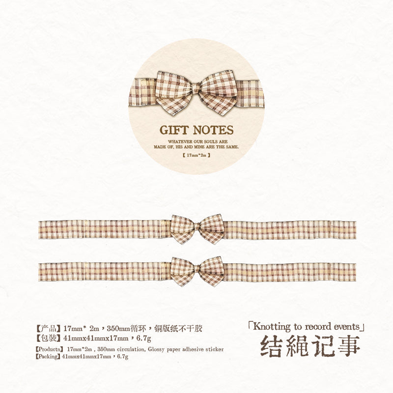 Gift Notes Series Coated Paper Tape
