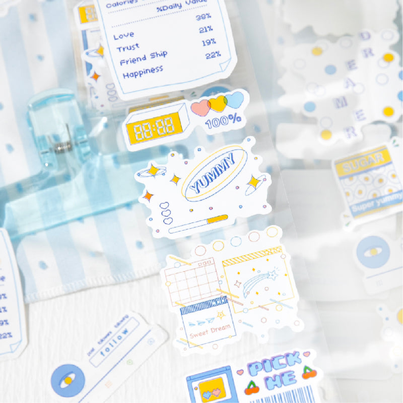 Half sugar market series Die Cutting Self-adhesive Tape for journaling, scrapbooking and collage