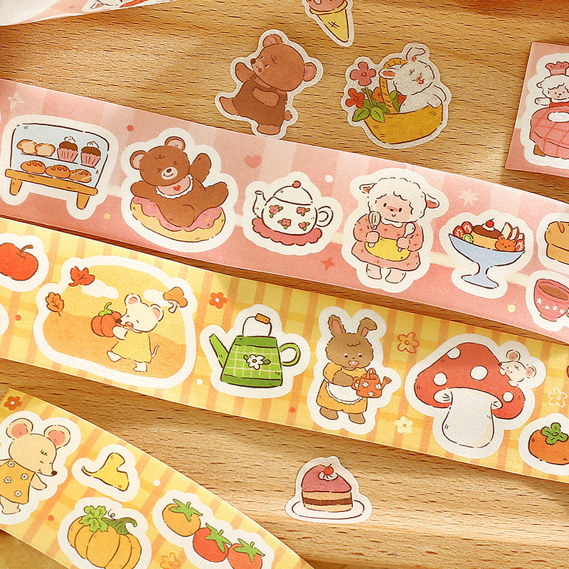 Forest Cute Friends Series Die Cutting Washi Tape
