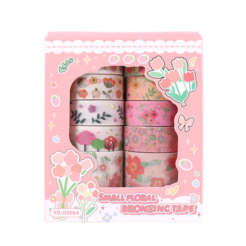 Spring Day Letter Washi Tape Set featuring spring, and letter designs for journaling, scrapbooking and collage
