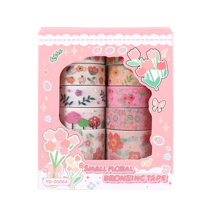 Spring Day Letter Washi Tape Set featuring spring, and letter designs for journaling, scrapbooking and collage