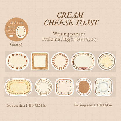Floral Small Frame Series Die Cutting Writing Tape