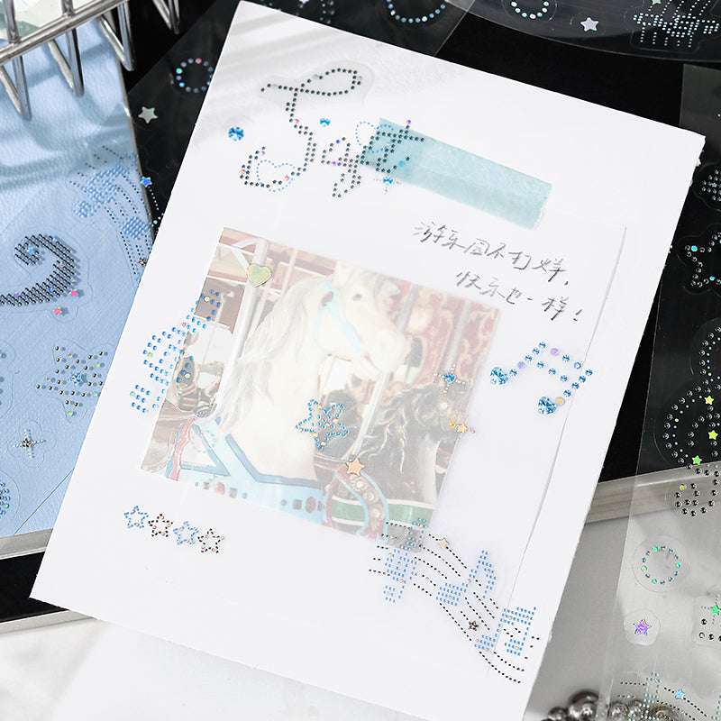 Diamond Declaration Series Laser Light Die Cutting PET Tape