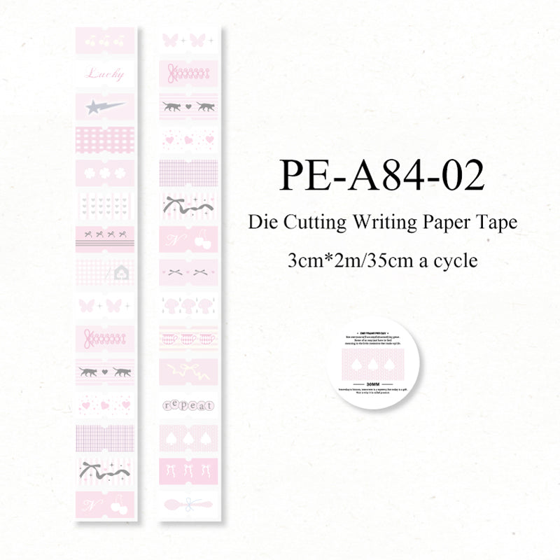 Showa Monologue series Die Cutting Writing Paper Tape