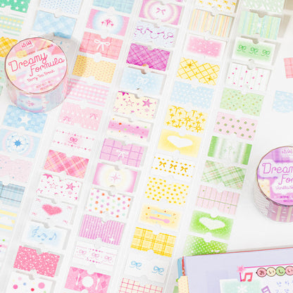 Dream Recipe Series Die Cutting Flash Self-adhesive Tape featuring dream designs for journaling, scrapbooking and collage