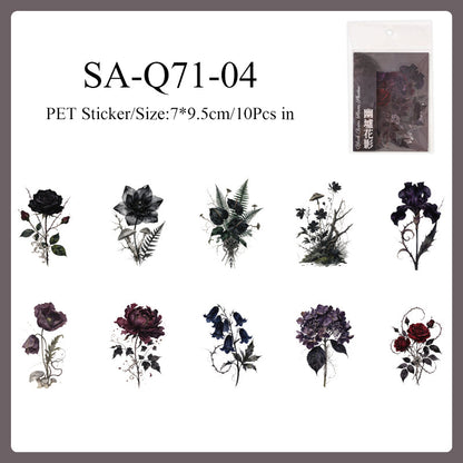 Different Flowers Record Series Sticker