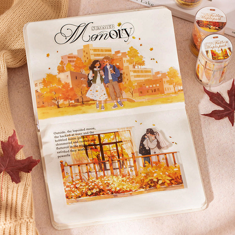 Maple Leaves Series PET Tape for journaling, scrapbooking and collage