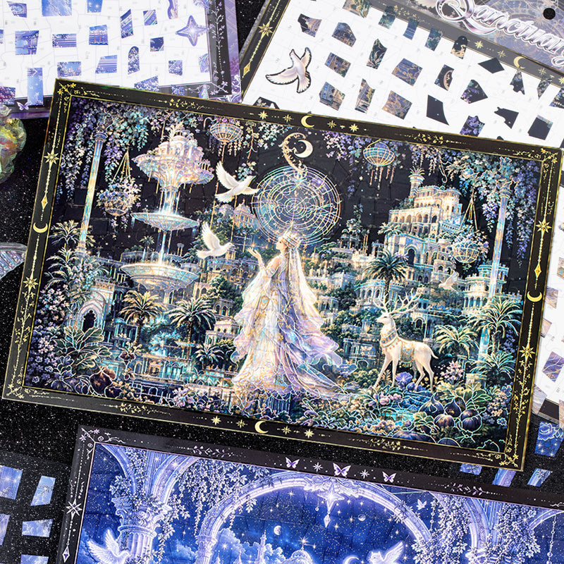 Lost Palace Series 3D Sticker featuring lace designs for journaling, scrapbooking and collage