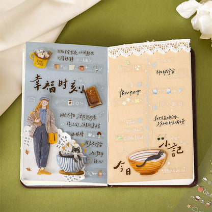 Four Seasons Whisper Series Die Cutting PET Tape featuring sea designs for journaling, scrapbooking and collage