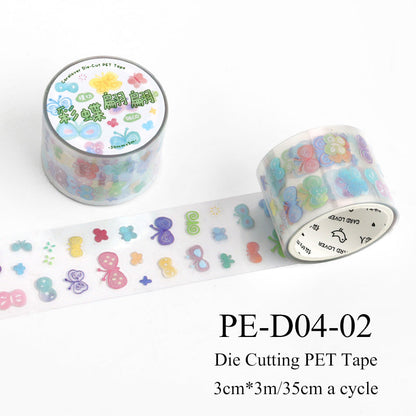 Variegated Small Fragment Series Die Cutting PET Tape