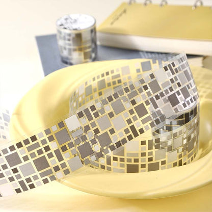Small Square Series Die Cutting PET Tape for journaling, scrapbooking and collage