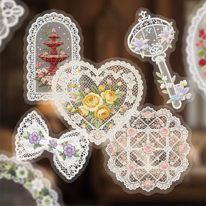 Interlude Floral Series Sticker featuring floral designs for journaling, scrapbooking and collage